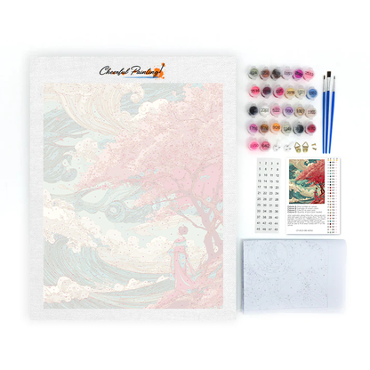 Sakura Wave - Peinture par numéros