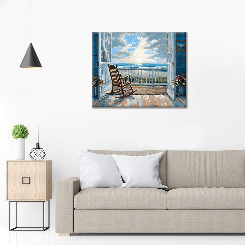Repos en bord de mer - Peinture par numéros