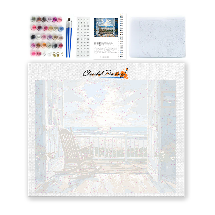Repos en bord de mer - Peinture par numéros