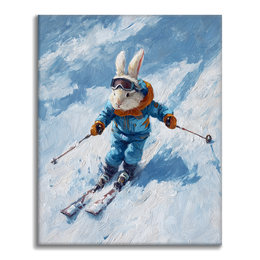 Speedy Snow Rabbit - Peinture par numéros