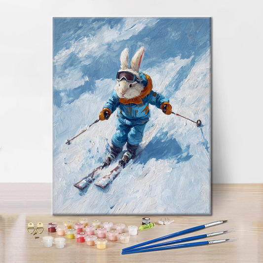 Speedy Snow Rabbit - Peinture par numéros