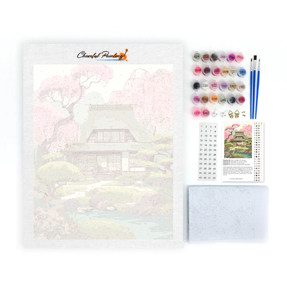 Printemps Kasuga Sakura - Peinture par numéros