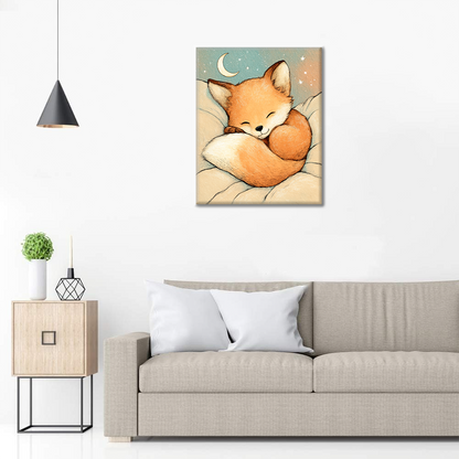 La sieste du renard étoilé - Peinture par numéros