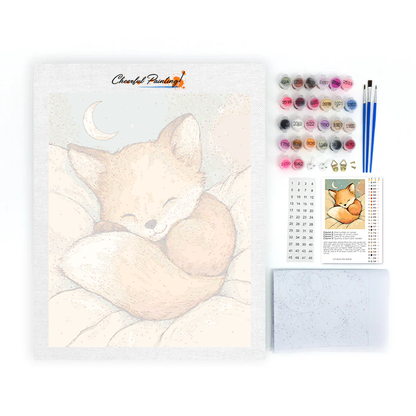 La sieste du renard étoilé - Peinture par numéros
