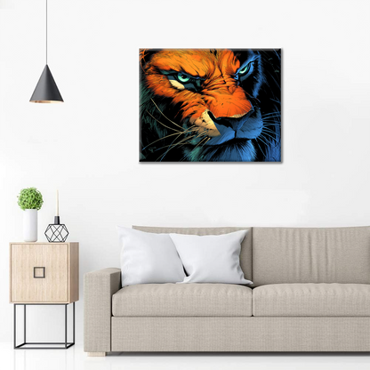 Lion inébranlable - Peinture par numéros
