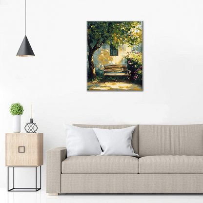 Banc ensoleillé - Peinture par numéros