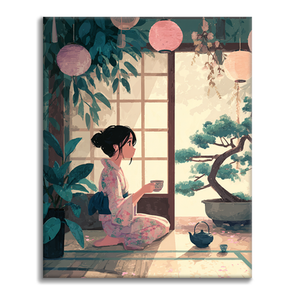 Thé en toute tranquillité - Peinture par numéros