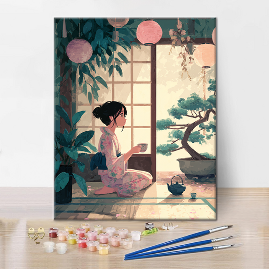 Thé en toute tranquillité - Peinture par numéros