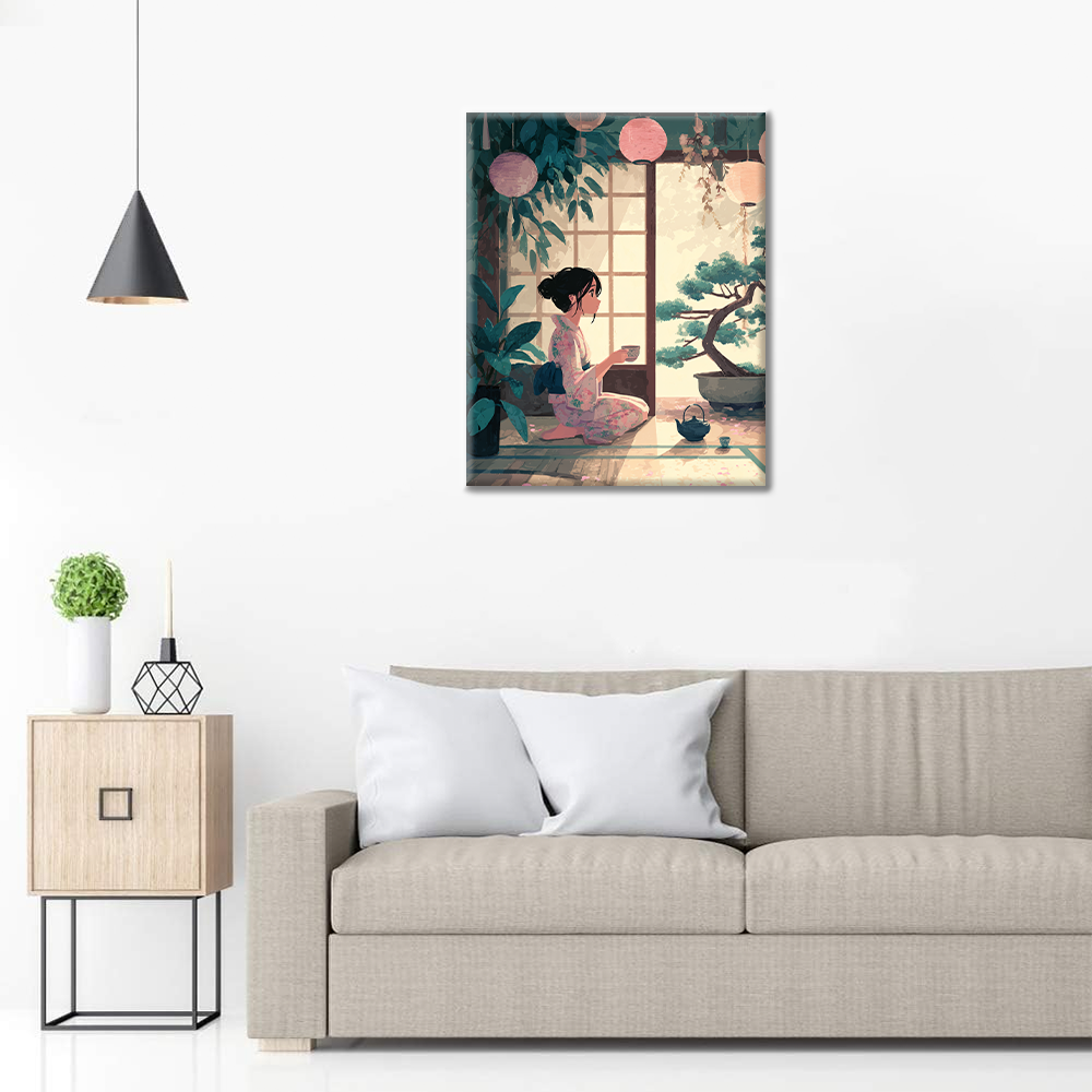 Thé en toute tranquillité - Peinture par numéros