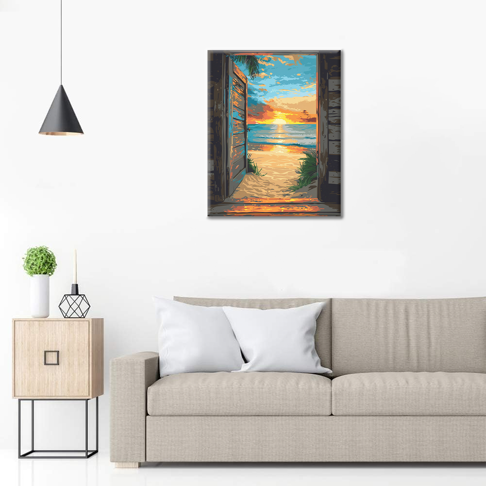 Porte de plage - Peinture par numéros