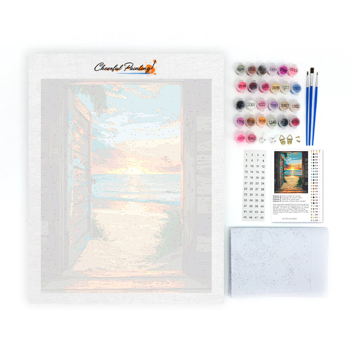 Porte de plage - Peinture par numéros