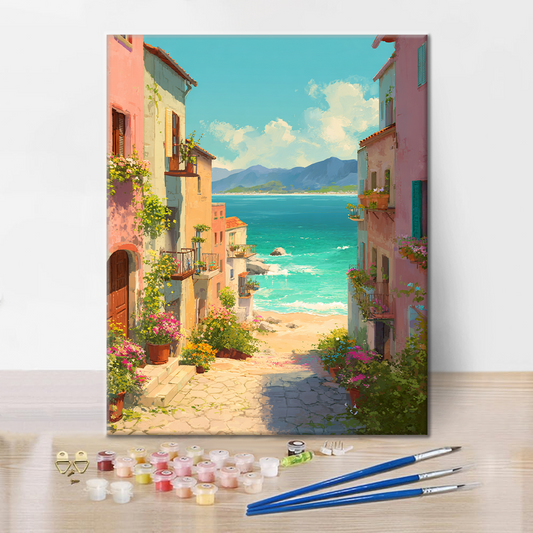 Sérénité côtière - Peinture par numéros