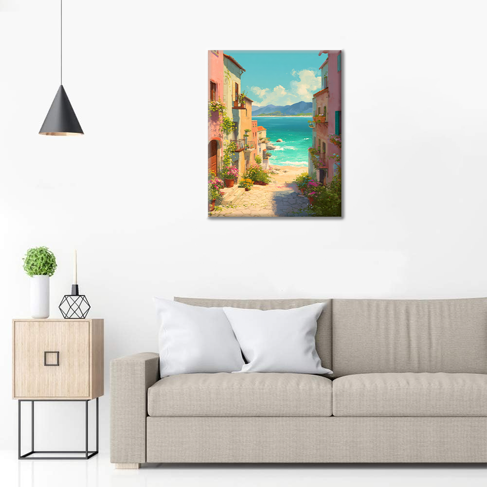 Sérénité côtière - Peinture par numéros
