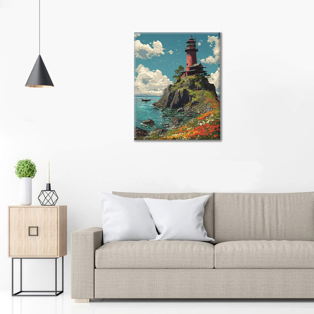Floral Coastlight - Peinture par numéros