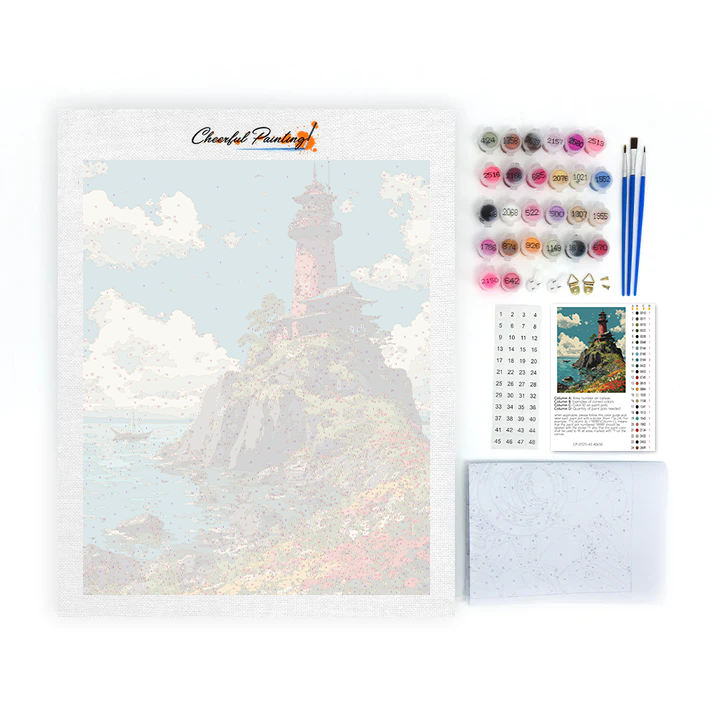 Floral Coastlight - Peinture par numéros