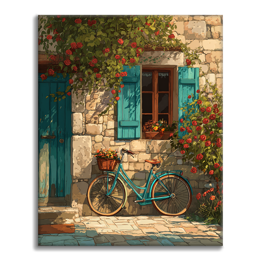 Vélo de jardin - Peinture par numéros