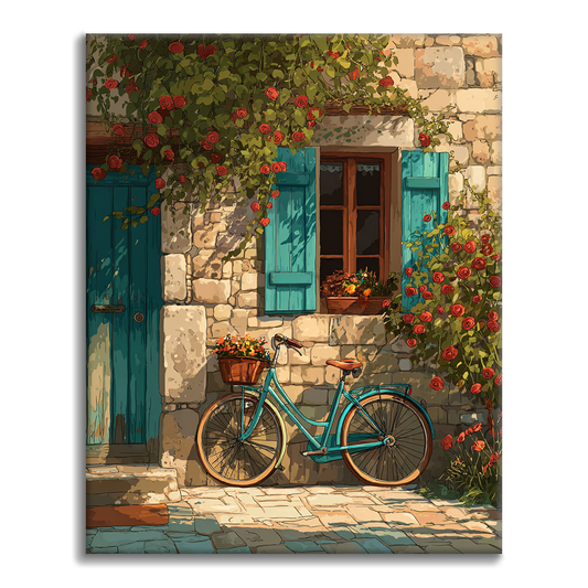 Vélo de jardin - Peinture par numéros