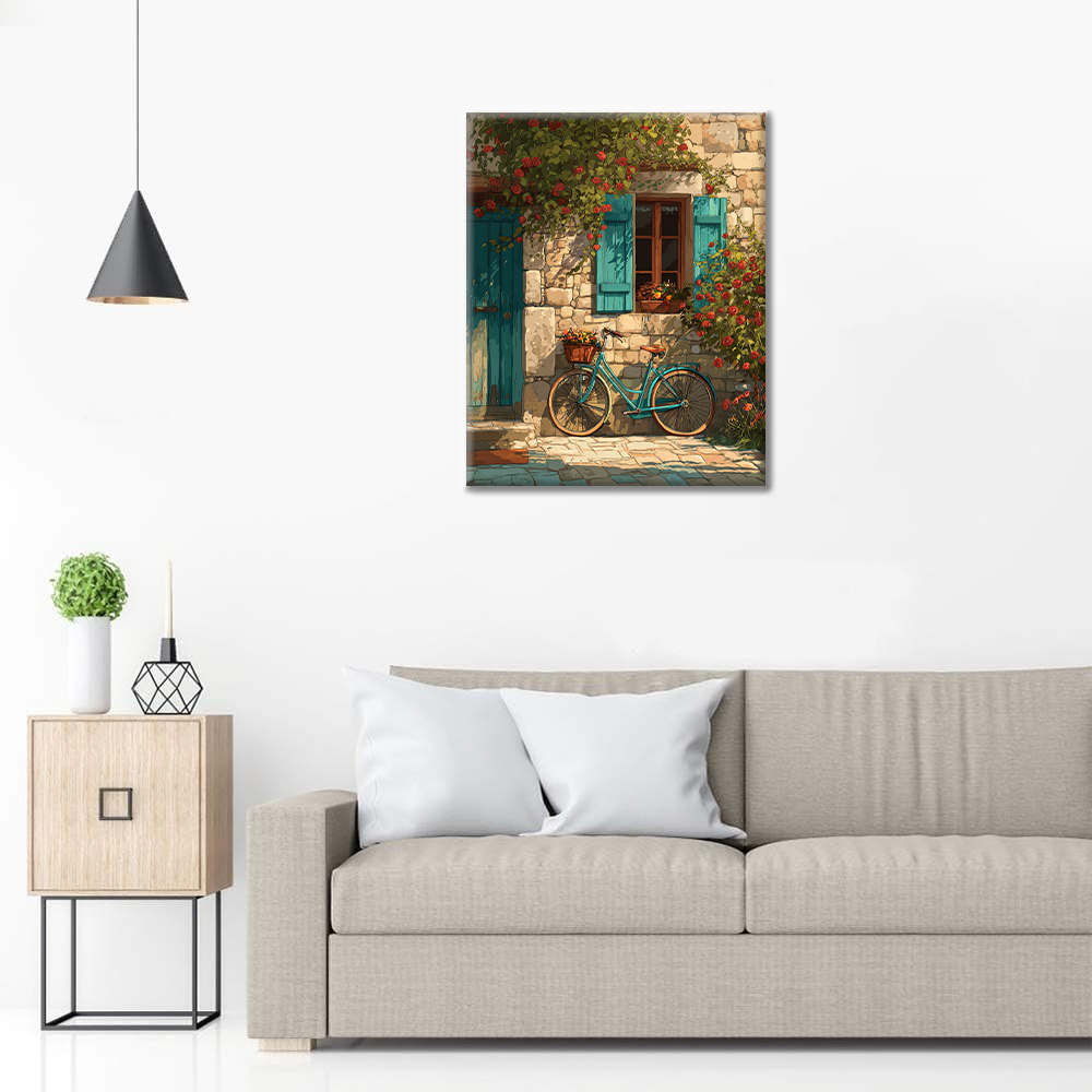Vélo de jardin - Peinture par numéros