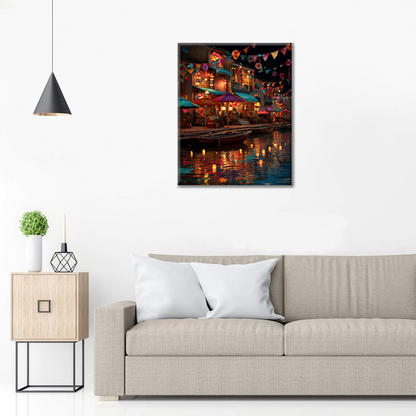Nuit des lanternes - Peinture par numéros