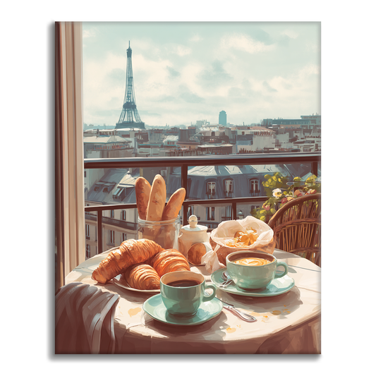Brunch parisien - Peinture par numéros