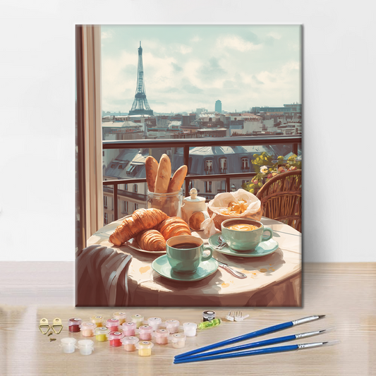 Brunch parisien - Peinture par numéros