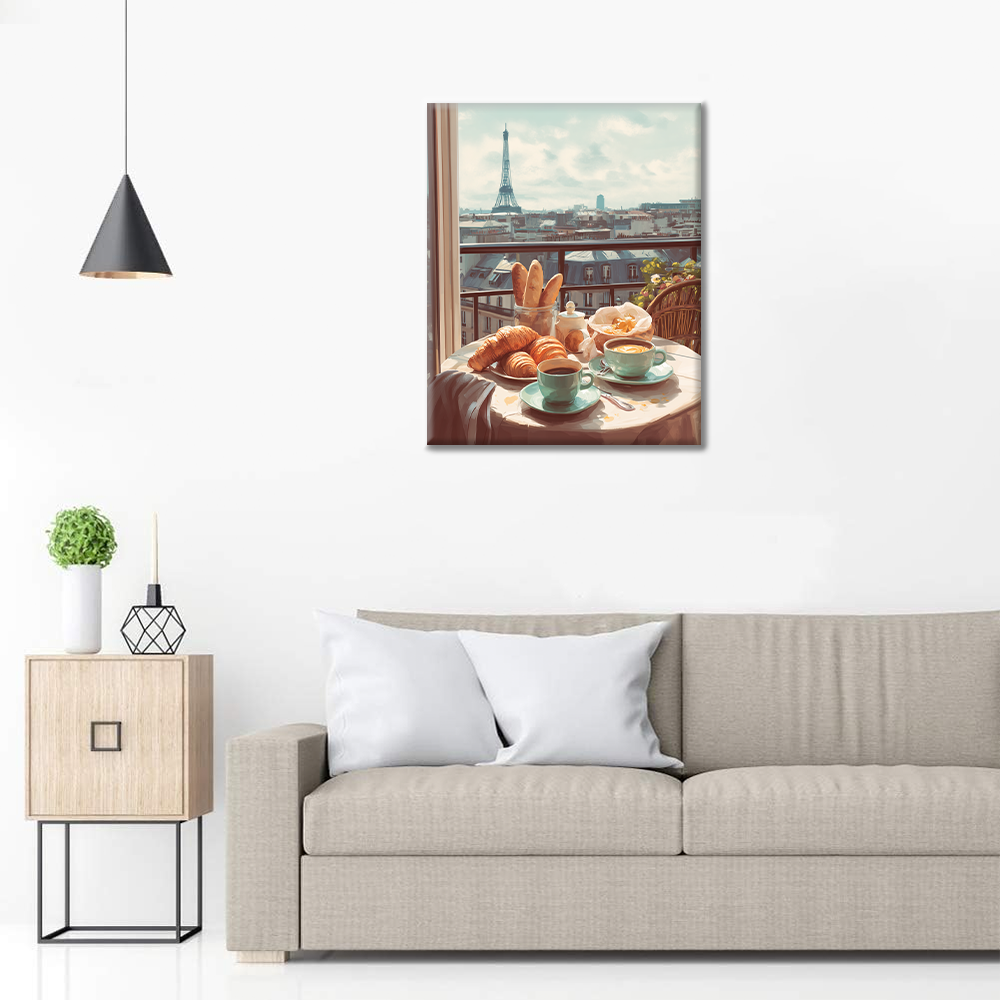 Brunch parisien - Peinture par numéros