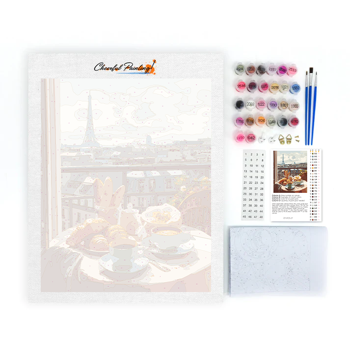 Brunch parisien - Peinture par numéros