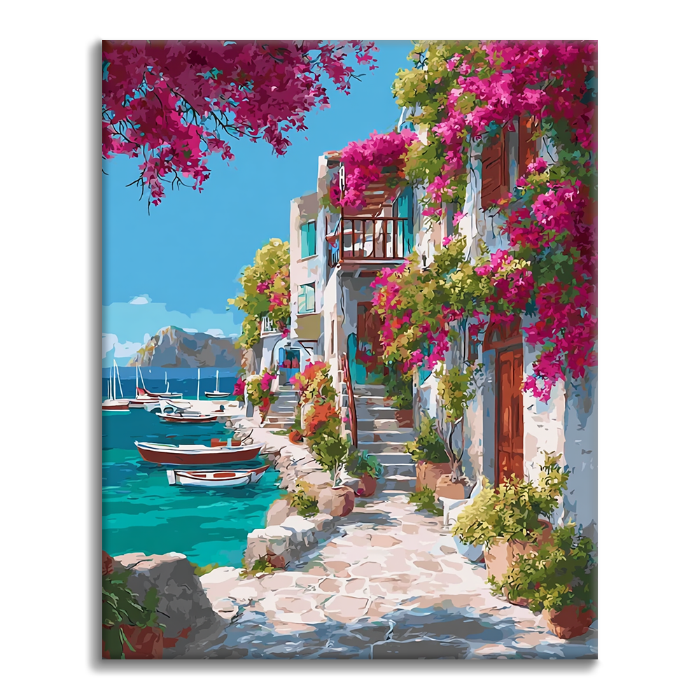 Horizon rose - Peinture par numéros