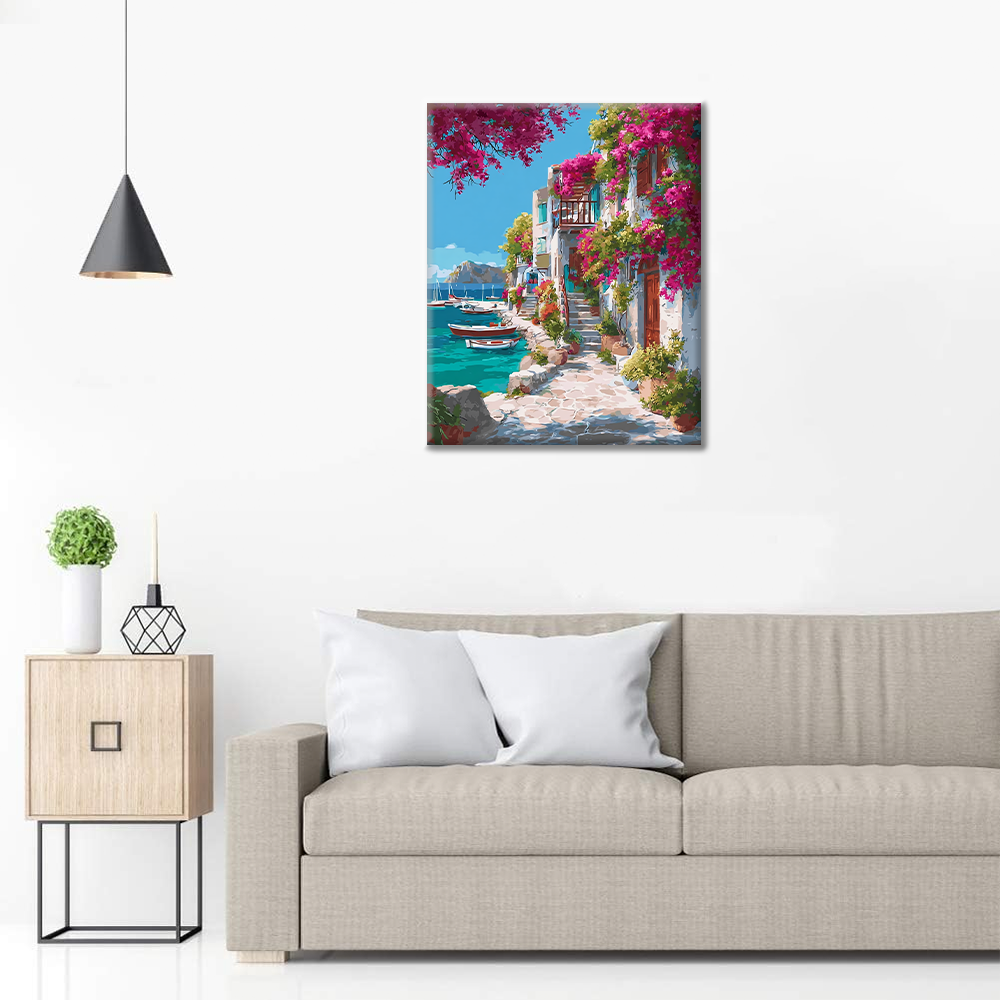 Horizon rose - Peinture par numéros