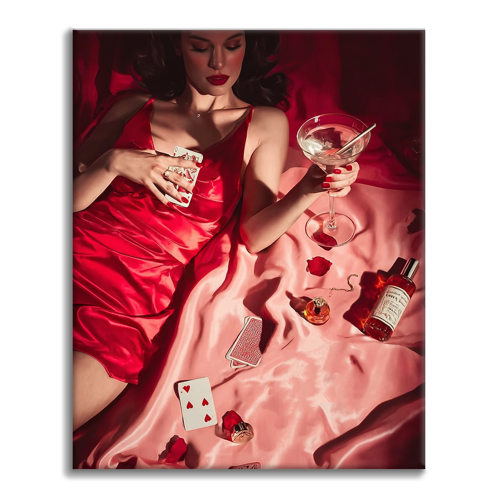 Poker et boissons - Peinture par numéros