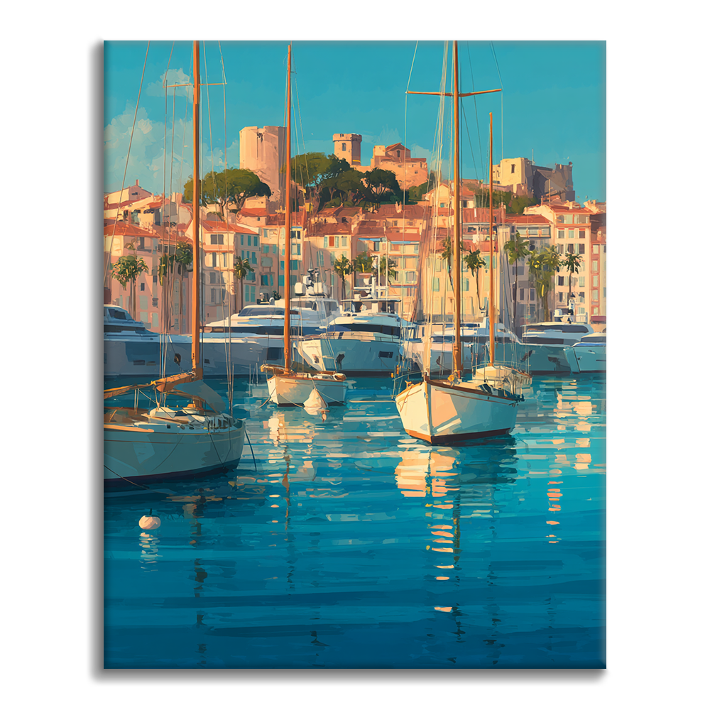 Port de Cannes - Peinture par numéros