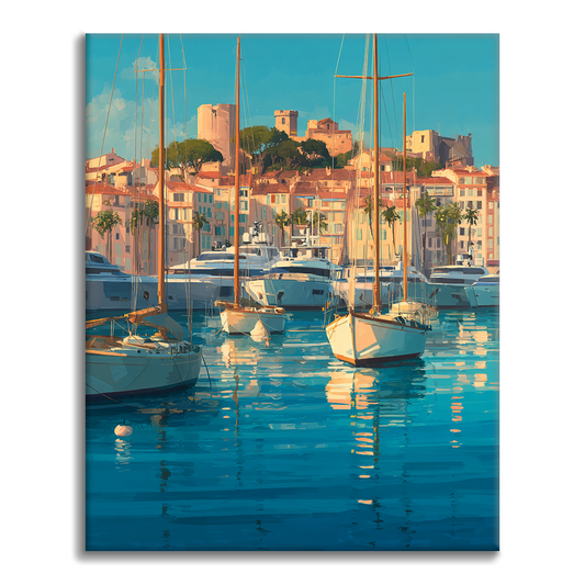 Port de Cannes - Peinture par numéros