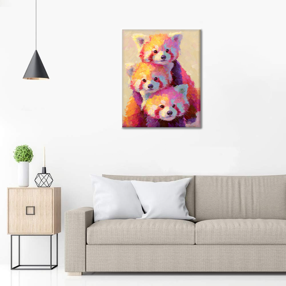 Raton laveur Stack – Peinture par numéros