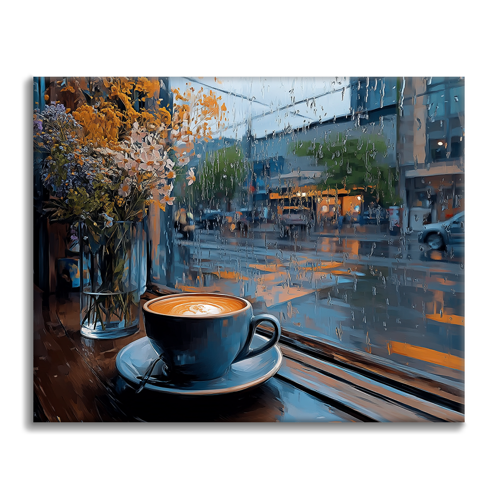 Rainy Day Café - Peinture par numéros