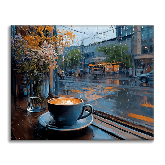 Rainy Day Café - Peinture par numéros