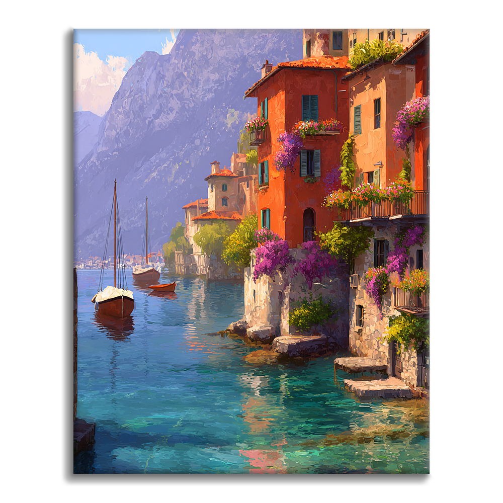 Reflets de Varenna - Peinture par numéros