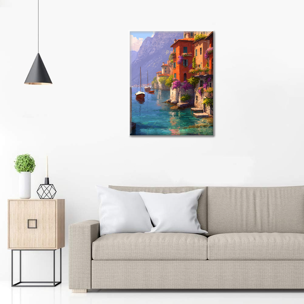 Reflets de Varenna - Peinture par numéros