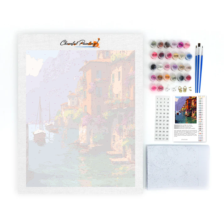 Reflets de Varenna - Peinture par numéros