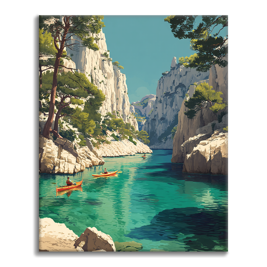 Calanques de Cassis - Peinture par numéros