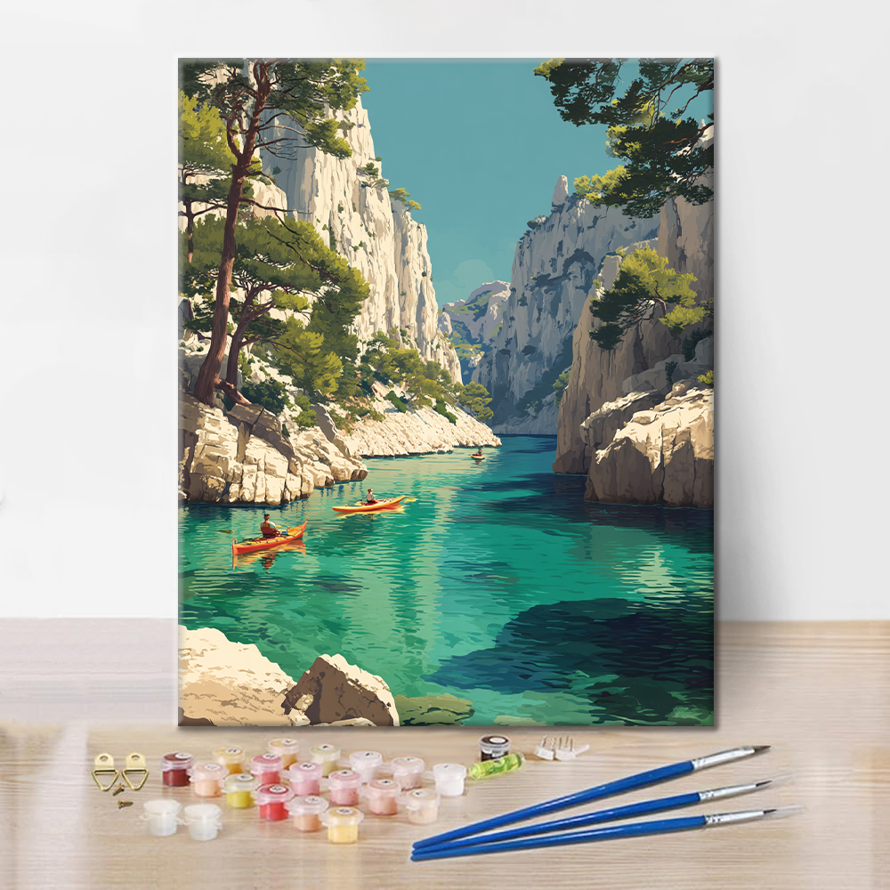 Calanques de Cassis - Peinture par numéros