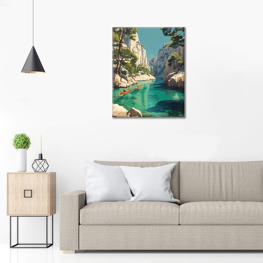 Calanques de Cassis - Peinture par numéros