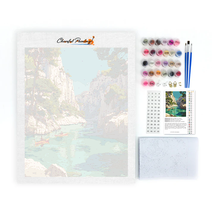 Calanques de Cassis - Peinture par numéros