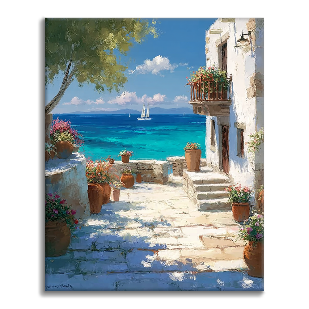 Côte ensoleillée - Peinture par numéros