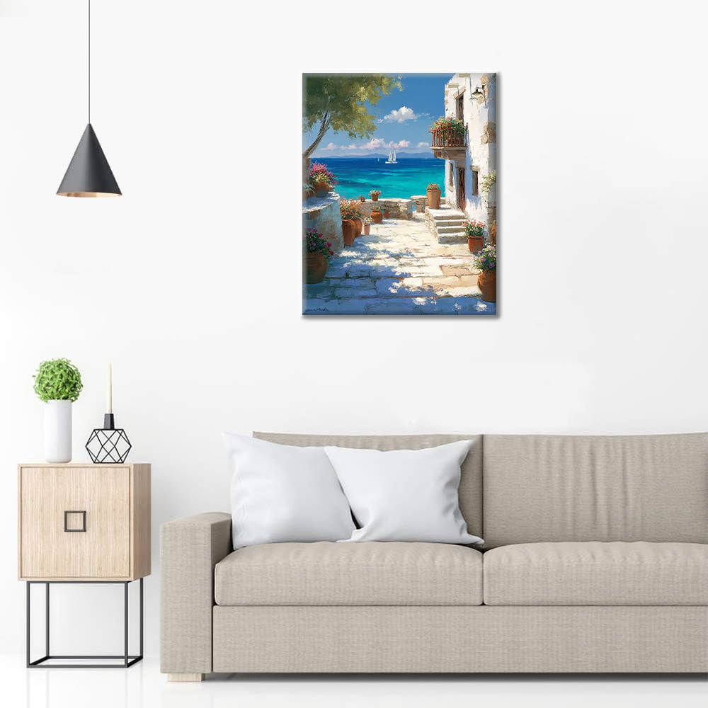 Côte ensoleillée - Peinture par numéros