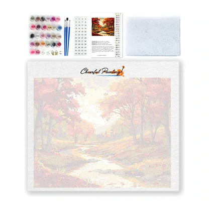 Forêt d'automne - Peinture par numéros