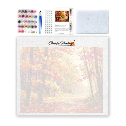 Chemin d'automne - Peinture par numéros