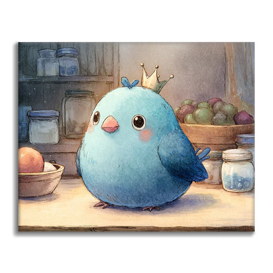 Blueberry Bird - Peinture par numéros