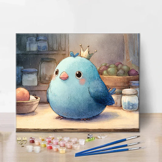 Blueberry Bird - Peinture par numéros