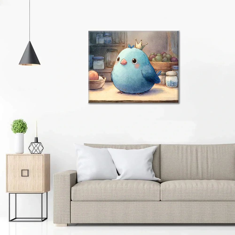 Blueberry Bird - Peinture par numéros