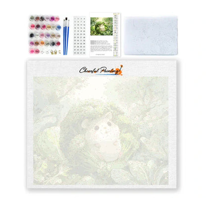 Brocoli Hamster - Peinture par numéros